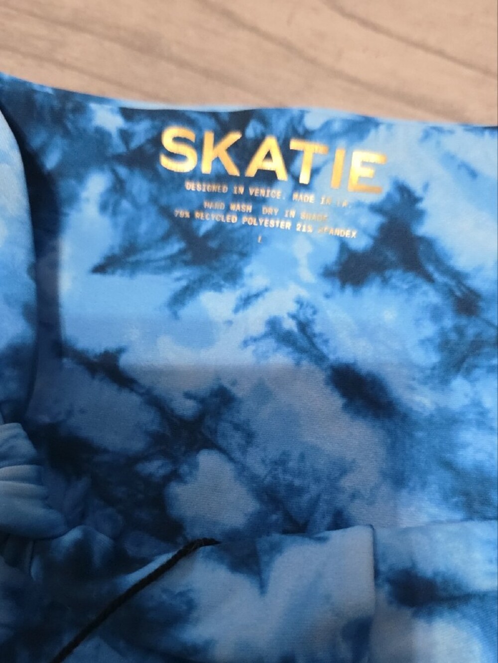 NWT Skatie Blue Tie-Dye - SALTY "Heatwave" - Bikini Bottoms - Large - Picture 5 of 13